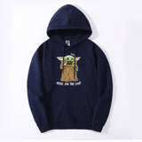 Cute Baby Yoda Hoodie Sweatshirts Fleece The Mandalorian men Hoodies Autumn Winter Hooded Star War Streetwear Fashion Sportswear