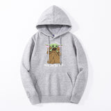 Cute Baby Yoda Hoodie Sweatshirts Fleece The Mandalorian men Hoodies Autumn Winter Hooded Star War Streetwear Fashion Sportswear