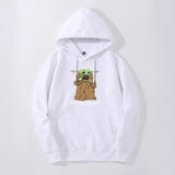 Cute Baby Yoda Hoodie Sweatshirts Fleece The Mandalorian men Hoodies Autumn Winter Hooded Star War Streetwear Fashion Sportswear